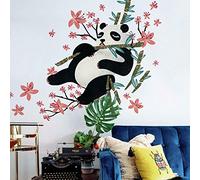 ROOMMATES Sticker Mural Géant Panda Blanc