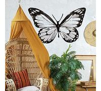 ROOMMATES Sticker géant Papillon en aquarelles repositionnable, Vinyle, 1 Feuille de 92,71 cm x 58,74 cm