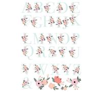 RoomMates Sticker géant repositionnable FLORAL MONOGRAM
