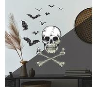 ROOMMATES Sticker géant squellette et chauve-souris repositionnable