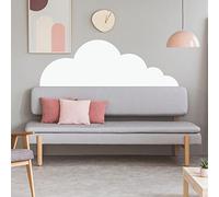 ROOMMATES Sticker géant Tête de lit Nuage Blanc XL repositionnable