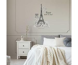 ROOMMATES Sticker Géant Tour Eiffel repositionnable