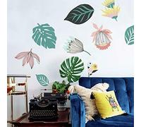 ROOMMATES Sticker géant Tropicales repositionnable, Vinyle, 1 Feuille de 43,82 cm x 92,71 cm