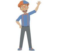 RoomMates sticker mural Blippi junior 68 x 136 cm vinyle 29 pièces Bleu