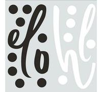 ROOMMATES Stickers repositionnables avec Citation Hello