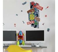 ROOMMATES Sticker Mural Géant Ricky Zoom et stickers complémentaires Multicolors