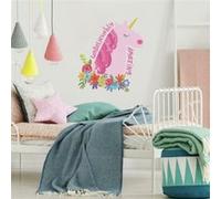 ROOMMATES Sticker Mural Incroyable Licorne Rose
