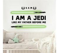 Sticker Mural Star Wars, -I'm a Jedi like my father before-