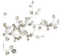 Stickers Repositionnables, Une Branche à Feuilles Argentées