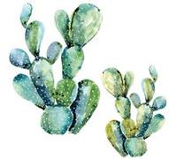 ROOMMATES Stickers - Cactus Verts Fluorescents - Hauteur 22,9 cm Multicolors G