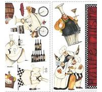 ROOMMATES Stickers - Chefs Cuisiniers - Hauteur 45,7 cm Multicolors G