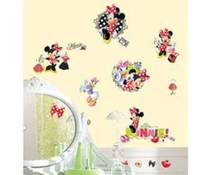 ROOMMATES Stickers Fashion Addict Minnie Mouse Disney Rouge G