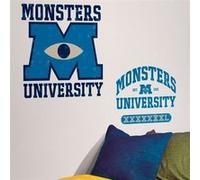 ROOMMATES Stickers Géant Logo Monstres Academy Disney Bleu