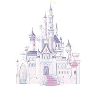 RoomMates Stickers Géant Repositionnable Disney Princesse Château, Blanc