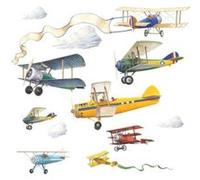 ROOMMATES STICKERS MURAUX "AVIONS" ENFANT REPOSITIONNABLE