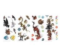 RoomMates stickers muraux Comment apprivoiser un dragon 3 vinyles 28 pièces Multicolors G