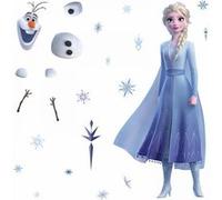 RoomMates stickers muraux congelés 2 vinyles Elsa et Olaf 26 pièces Multicolors G
