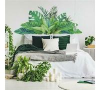 ROOMMATES Sticker géant Feuilles Tropicales en Aquarelle repositionnable
