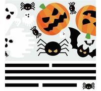 ROOMMATES Stickers Muraux géant Halloween Phosphorescent Noir G