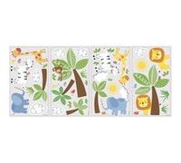 RoomMates stickers muraux jungle amis vinyle 47 pièces Multicolors G