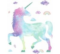 RoomMates stickers muraux licorne paillettes vinyle 80,8 x 90,2 cm Multicolors G