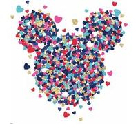 Stickers Géant Mickey Mouse coeur Disney 43X44 Cm