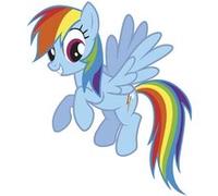 Sticker géant repositionnable Mon Petit Poney Arc-en-ciel 45,7CM X 101,6CM
