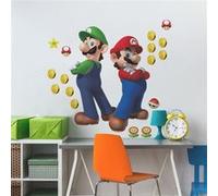 ROOMMATES Stickers Muraux NIN Super Mario Luigi et Mario Multicolors G