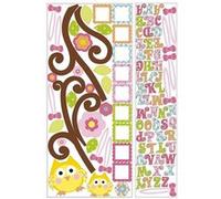 RoomMates stickers muraux Owls vinyle 98 pièces Multicolors G