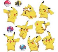RoomMates stickers muraux Pikachu vinyle 12 pièces Multicolors G