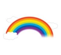 RoomMates stickers muraux Rainbow vinyl 107 x 56 cm 4 pièces Multicolors G