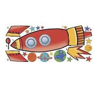 RoomMates stickers muraux Rocket vinyl 22 pièces Multicolors G