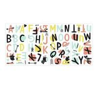 RoomMates stickers muraux Tribal Alphabet vinyle 66 pièces Multicolors G