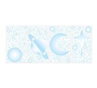 RoomMates stickers muraux vinyle Stars & Planets Glow in the Dark 259 pces Multicolors G