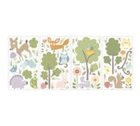 stickers muraux Woodland Animalsvinyle 89 pièces