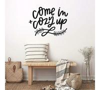 ROOMMATES Stickers repositionnables avec Citation Come in Cozy UP