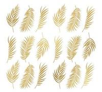 ROOMMATES Stickers repositionnables - Feuilles de Palmiers en or Multicolors G