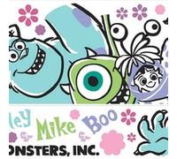 ROOMMATES Stickers repositionnables - Personnages Monstres et Compagnie - Jacques Sullivan, Bob et Bouh - 53 cm x 87 cm Multicolors G