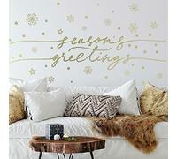 ROOMMATES Stickers repositionnables Saison des vœux avec encre métalique