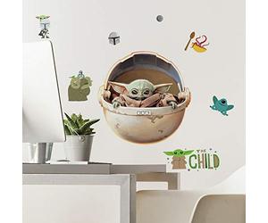 RoomMates Stickers repositionnables The Mandalorian l'Enfant peint