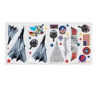 ROOMMATES Stickers repositionnables - Top Gun Avions de chasse et déco Multicolors