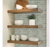 ROOMMATES Stickers repositionnables - Tuiles en verre vertes Multicolors G