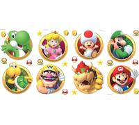 ROOMMATES Stickers Muraux NIN Super Mario tous les personnages Multicolors