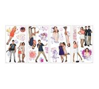 ROOMMATES Stickers VIOLETTA repositionnables 4 feuilles de 10,1cm x 44,1cm
