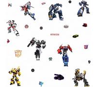 RoomMates Transformers All Time Favorites Stickers muraux repositionnables, Bleu, Rouge, Jaune