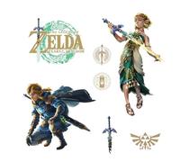 RoomMates Zelda RMK5447TBM Stickers muraux Nintendo of America Zelda The Legend of Zelda : Larmes du royaume, Zelda et Link, Géant