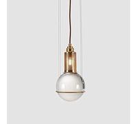 RoomNordic en Cristal Extravagant Moderne Industriel pour îlot de Cuisine - Plafonnier Rond avec Cage à Oiseaux Boule de Verre - Support Art déco - Éclairage Suspendu pour Chambre à Coucher,