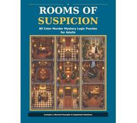 Rooms of Suspicion: 80 Color Murder Mystery Logic Puzzles for Adults