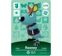 Rooney - Carte Amiibo Nintendo Animal Crossing Happy Home Designer - 270