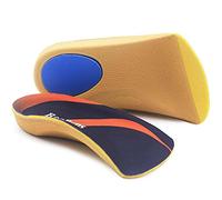 RooRuns Semelles Orthopédiques 3/4 de Soutien pour la Voûte Plantaire, Semelles de Chaussure de Support pour Pieds Plats, Fasciite Plantaire, Pieds Creux - Coussin de Talon pour Homme, Femme